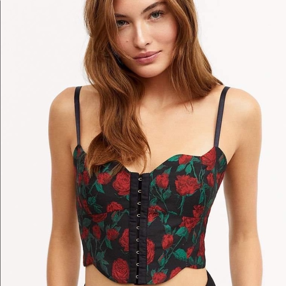 For Love and Lemons Rose Corset Bustier Top